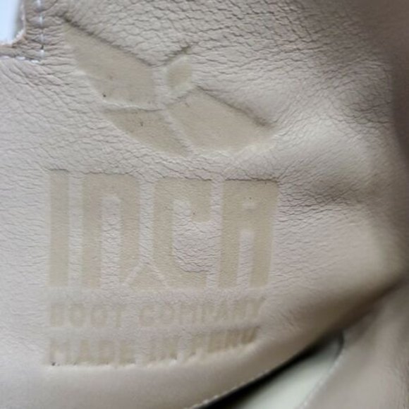 Fortress of Inca Tall Boots Suede Brown Motifs Tribal Boho Hippie Women 7 Peru - Picture 11 of 12